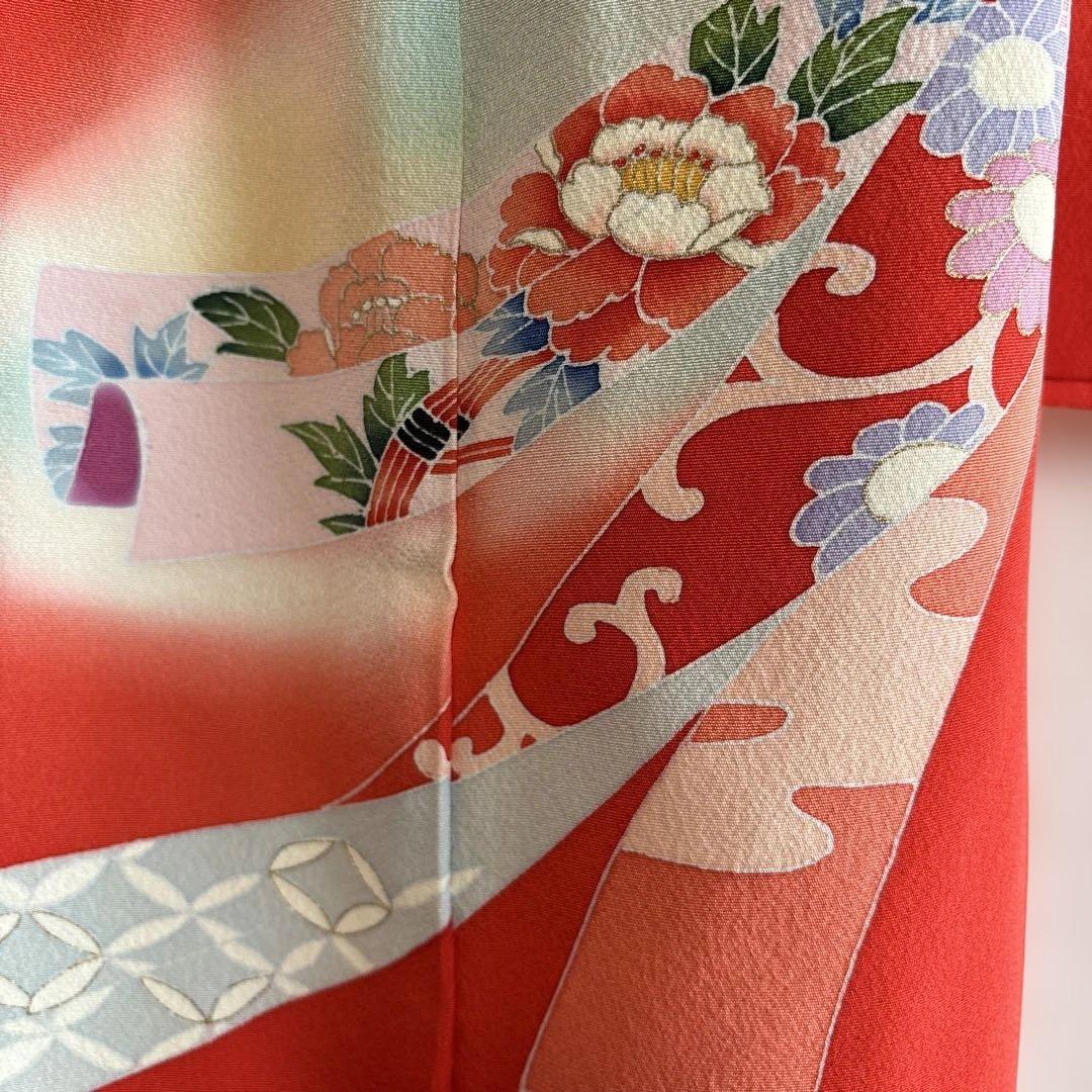 七五三　正絹　三歳着物十点セットおまけ付き