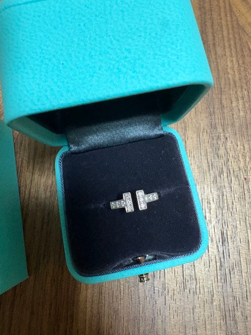 Tiffany T ダイヤモンドワイヤーリング