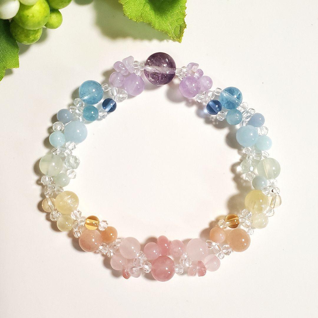 【綾☆】天然石ブレスレット＊No. 583＊