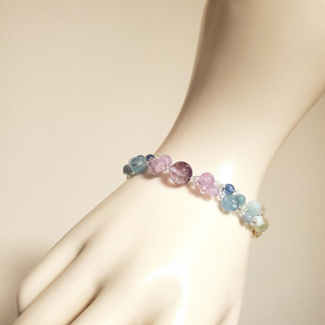 【綾☆】天然石ブレスレット＊No. 583＊