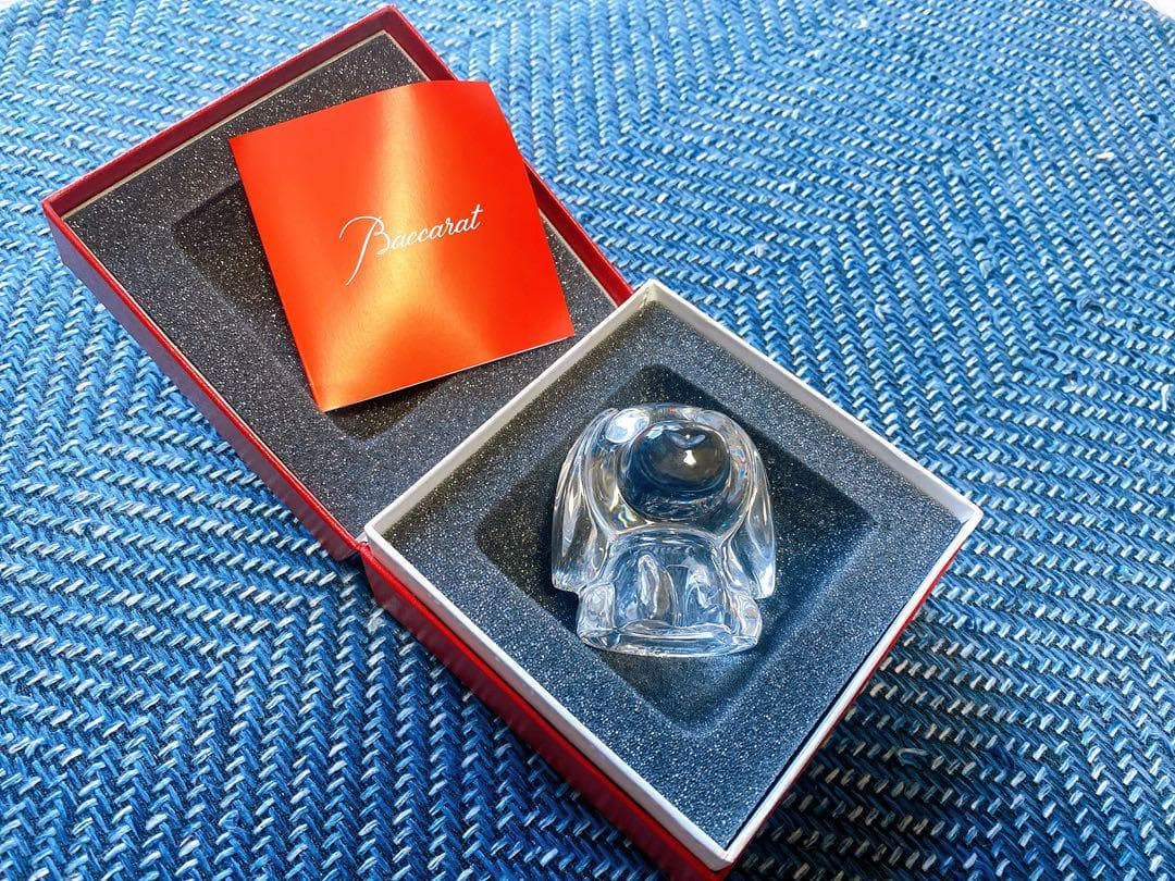 Baccarat バカラ クリスタル お茶犬 置物 伊藤園 限定品 ＜非売品＞