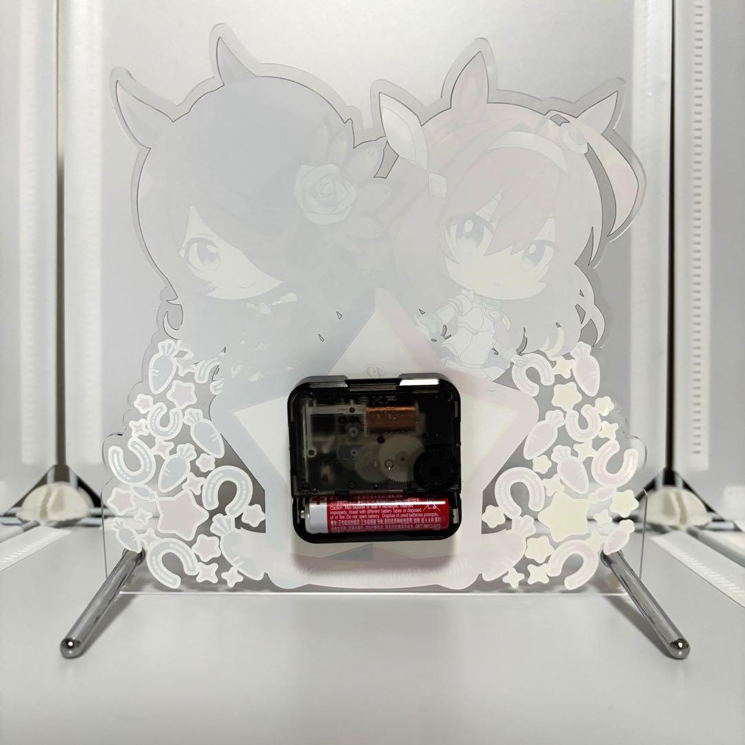 エ*)様 ウマ娘 ぷちちょこアクリル置時計 【ミホノブルボン＆ライスシャワー】