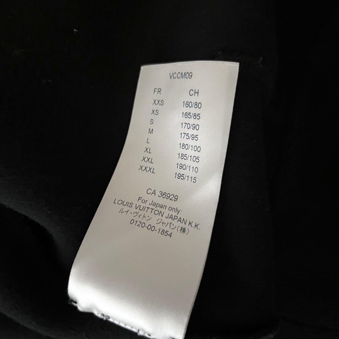 ルイヴィトン ダブルフェイス フルジップパーカー ブラック 黒 S 2021年製