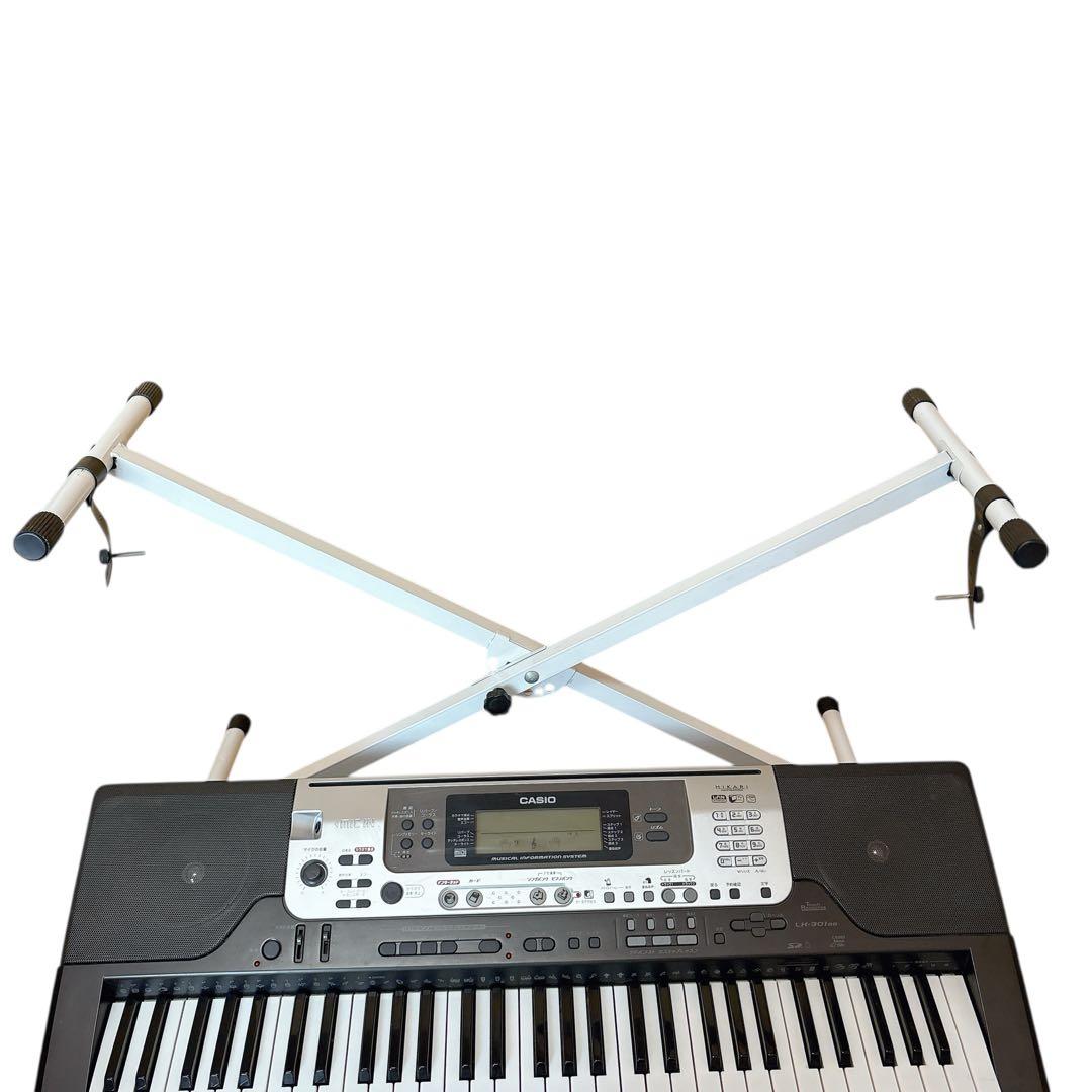 CASIO 電子ピアノ LK-301BB スタンド付き