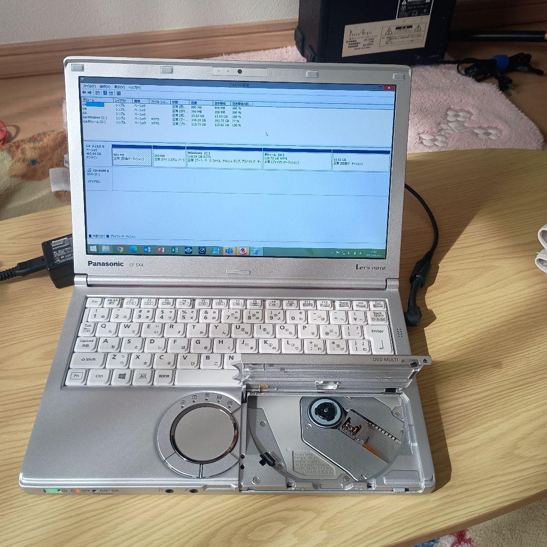 立ち上がりがめちゃ速い、美しいLet'snoteSX4 SSDカスタマイズ済