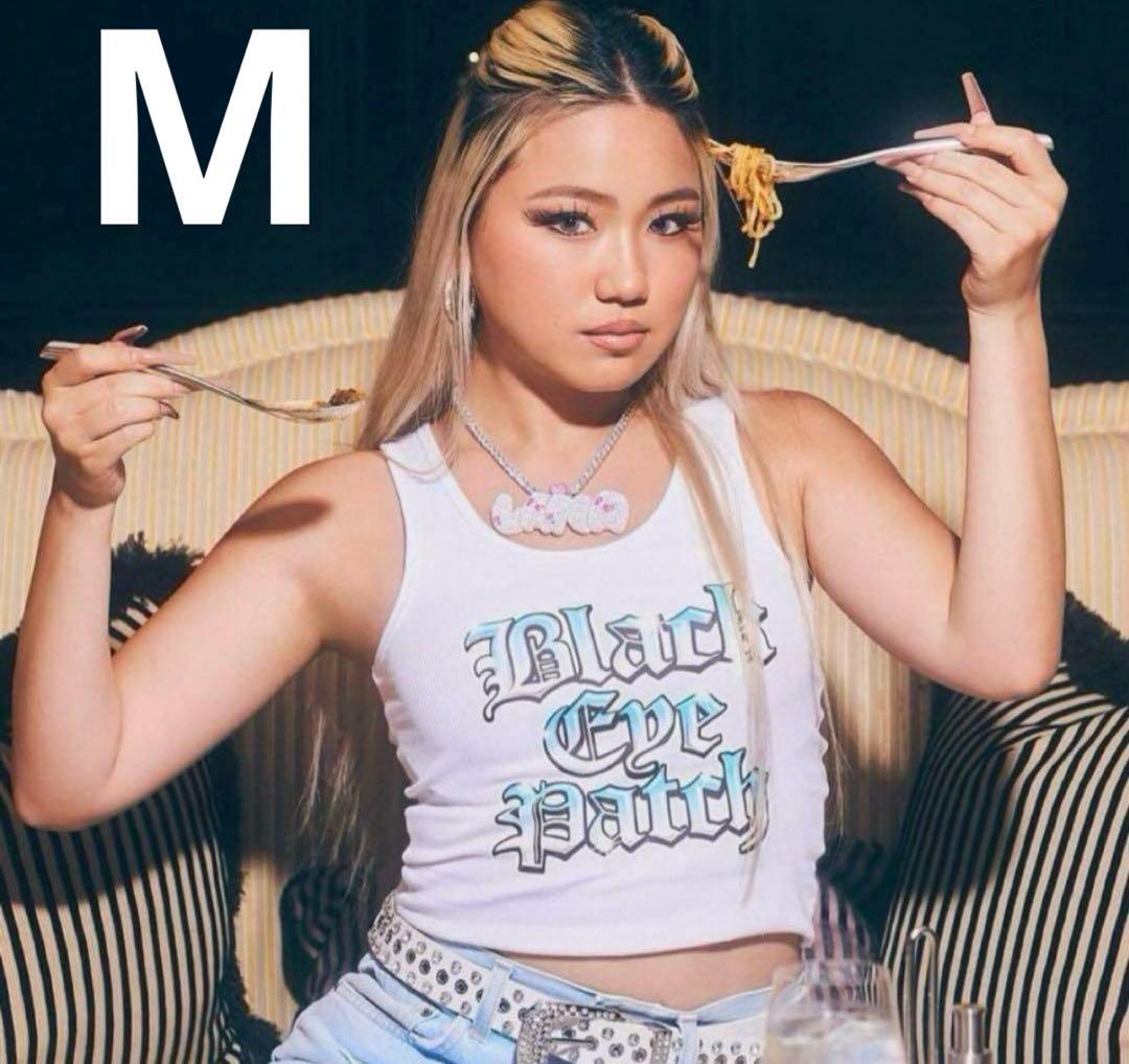 トップス BLACK EYE PATCH BLACKLETTER AIRBRUSH