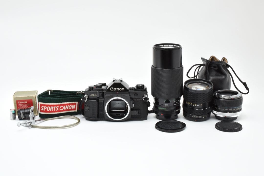 【完動品】Canon A-1 & 美品New FD 70-210mm 豪華セット