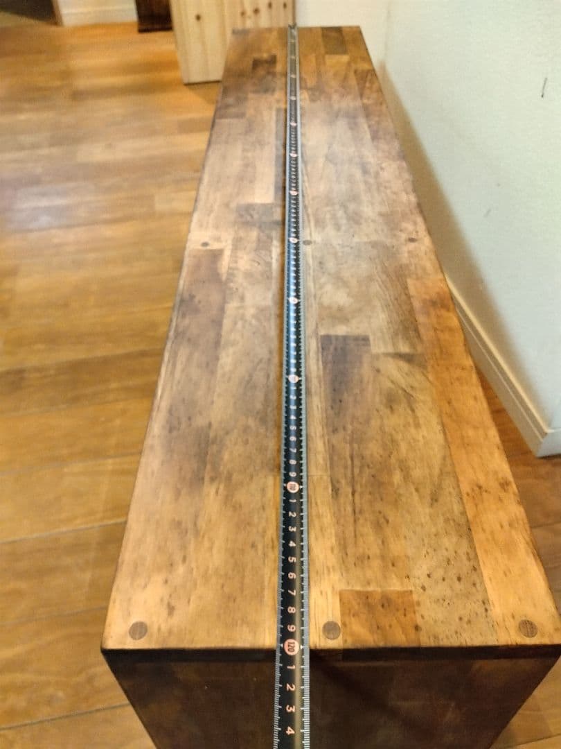 木製　ハンドメイド　オーダー　目の字　棚　ベンチ　ワトコオイル　机　テレビ台