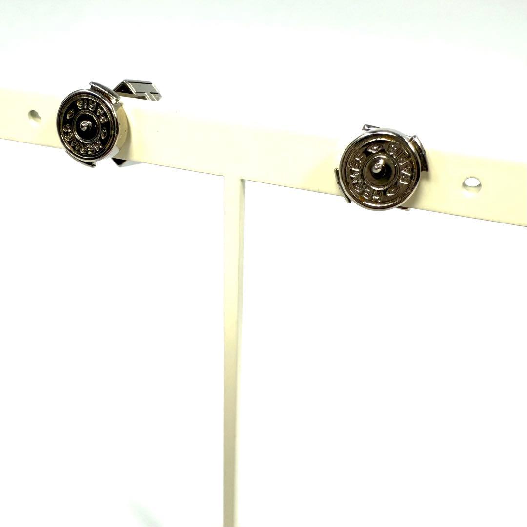 HERMES エルメス　ガージュドアッシュ Hキューブピアス　ピンク