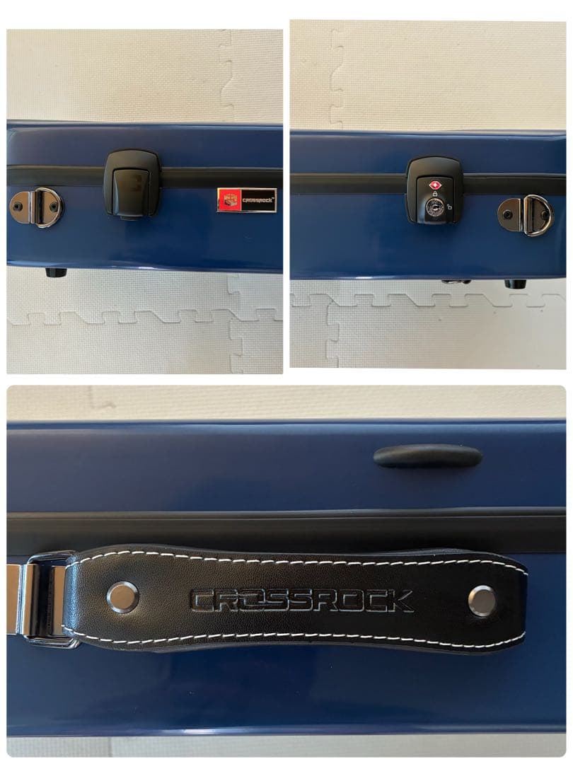 【新品】Crossrock ダブル バイオリン ケース ファイバーグラス CRF