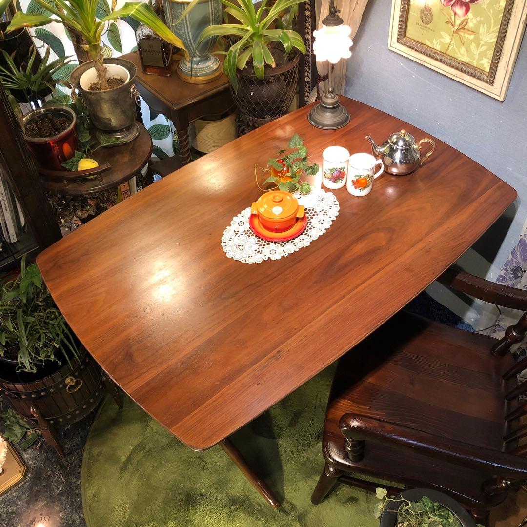 Sale ヴィンテージ ウォールナット　ブリッジ　ダイニングテーブル