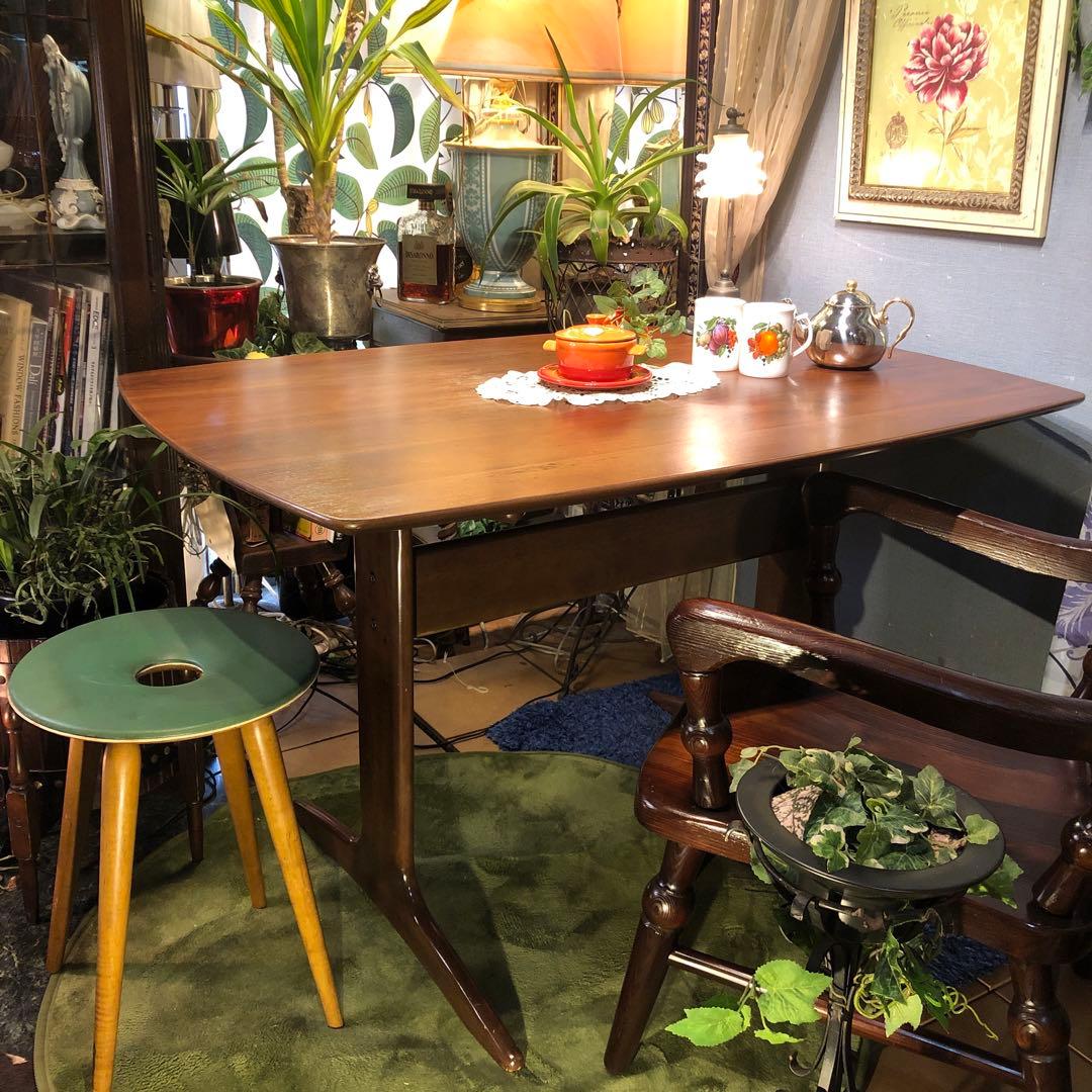 Sale ヴィンテージ ウォールナット　ブリッジ　ダイニングテーブル