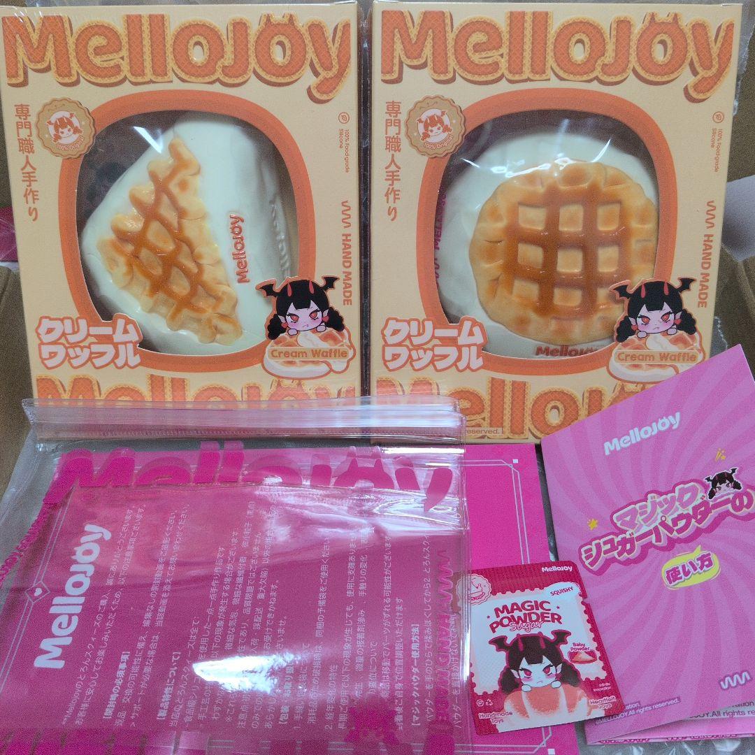 Mellojoy スクイーズ 未開封 クリームワッフル さんかく まる