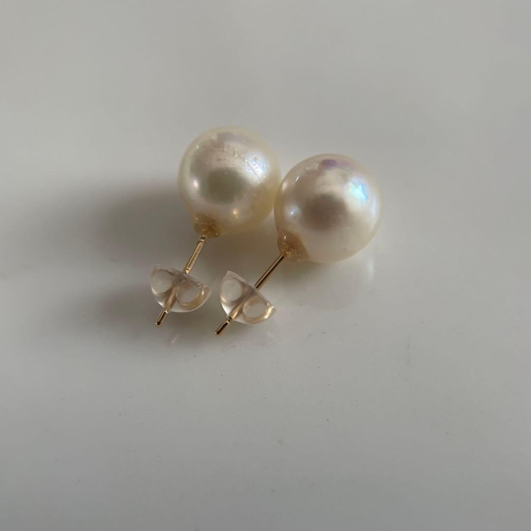 宇和島産 あこや本真珠 パール ピアス K18製（真珠 ピアス）