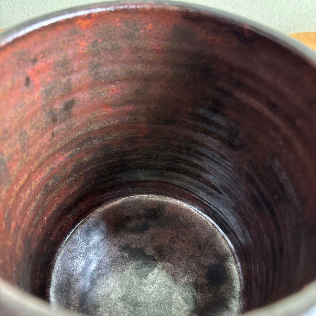 天王窯 蔵田光憲 水指 瀬戸黒 茶道具 共箱