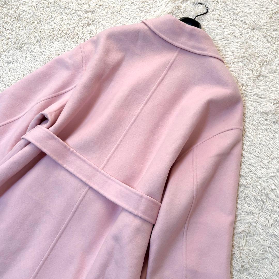 タグ付き✨23区 MANTECOマンテコリバー ロングコート ベルト ピンク