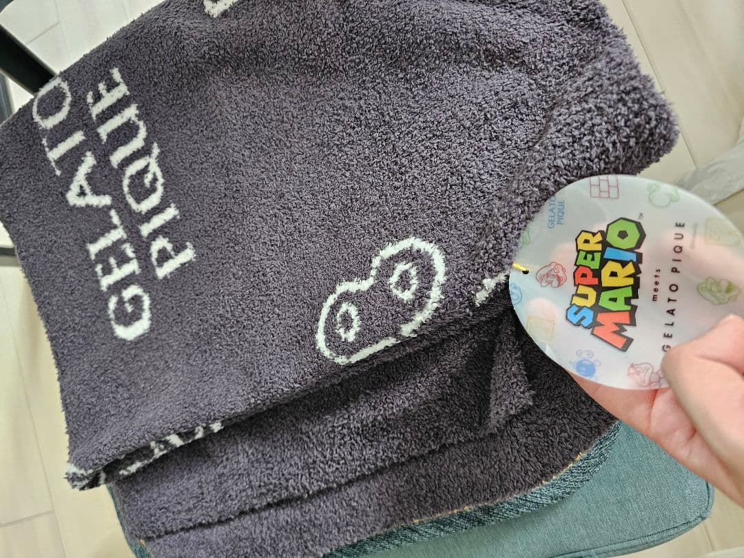 タグ付き　ジェラピケ　マリオ　ブランケット