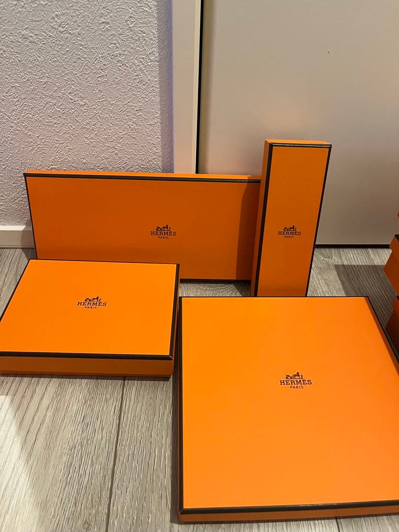 【美品】HERMES エルメス　空箱　9個セット　リボン2本