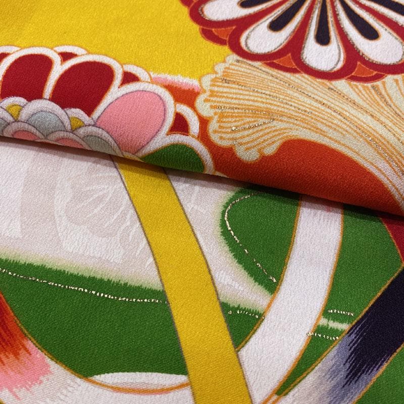 508ag76◎七五三 三歳 女の子 アンティーク着物&被布 レトロ 淡素色◎