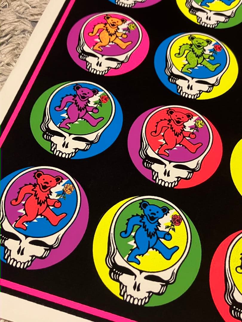 GratefulDead グレイトフルデッド ブラックライトポスター　希少品