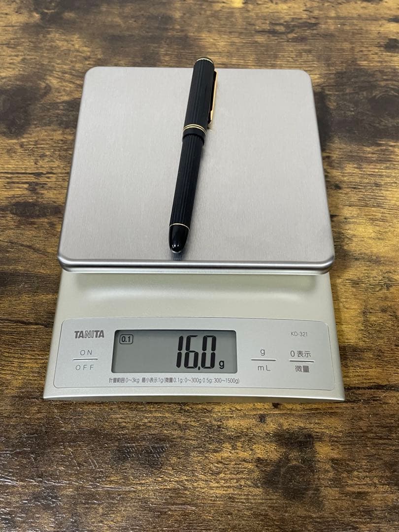 試筆のみ　初代　ジャスタス　14金　ゴールド　万年筆　パイロット　嵌合式　中字