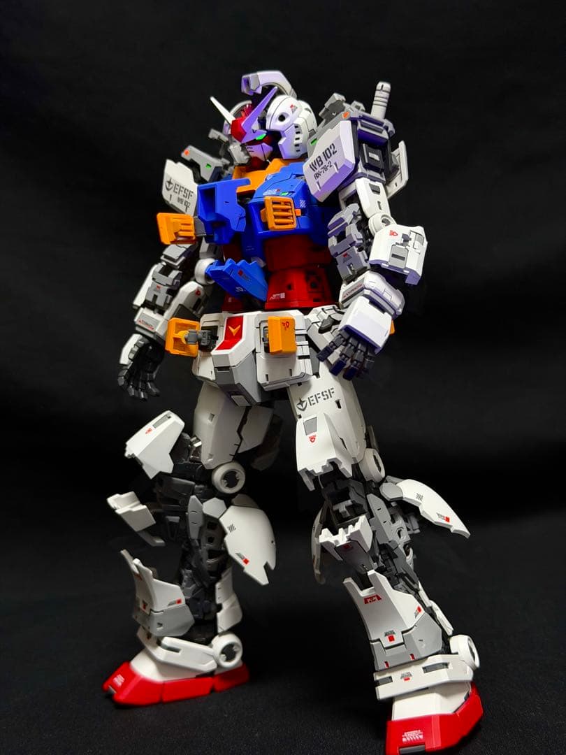 1/100 rx78-2ガンダム改修塗装済完成品ガンプラ完成品フルハッチオープン