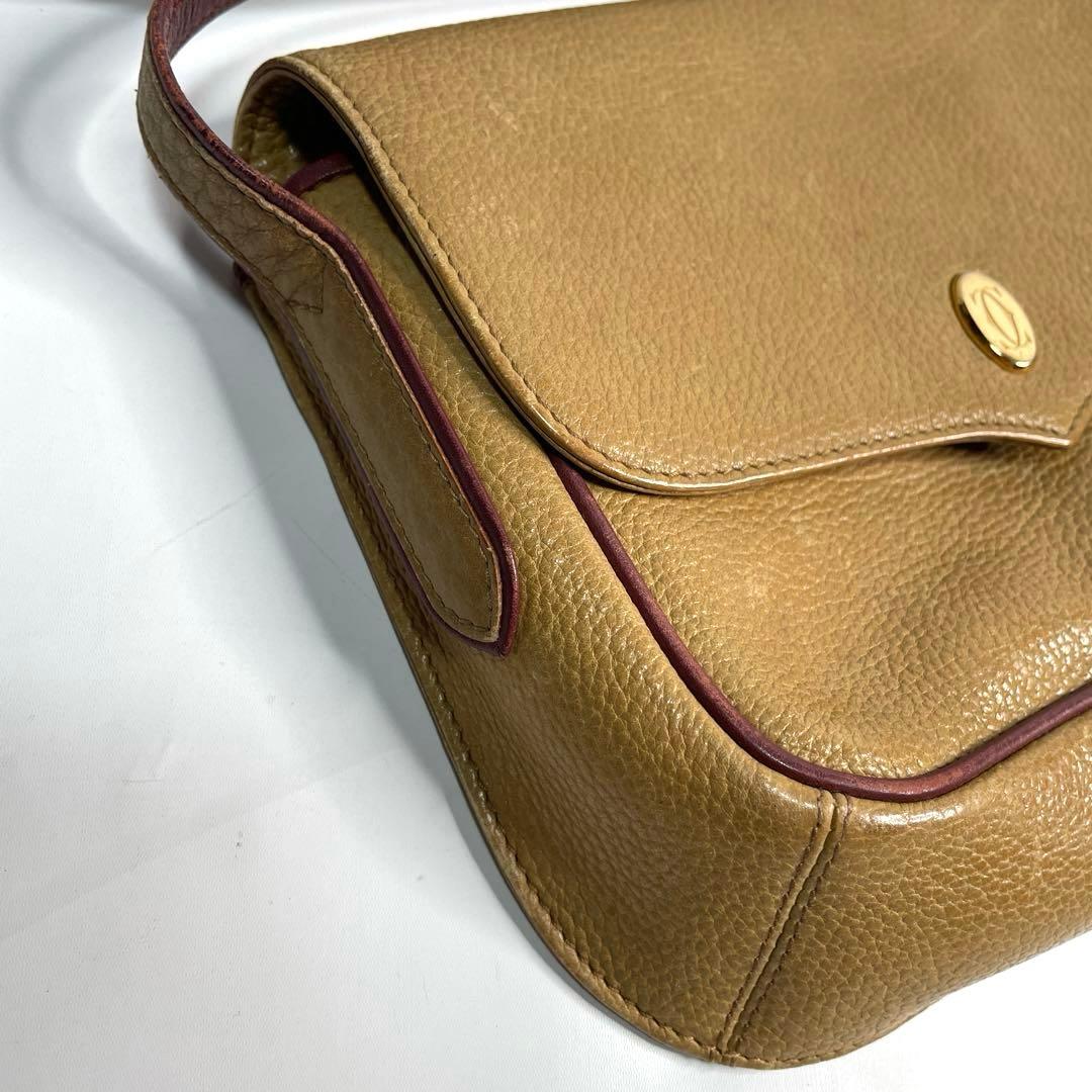 CARTIER カルティエ ショルダーバッグ マストライン マスタード