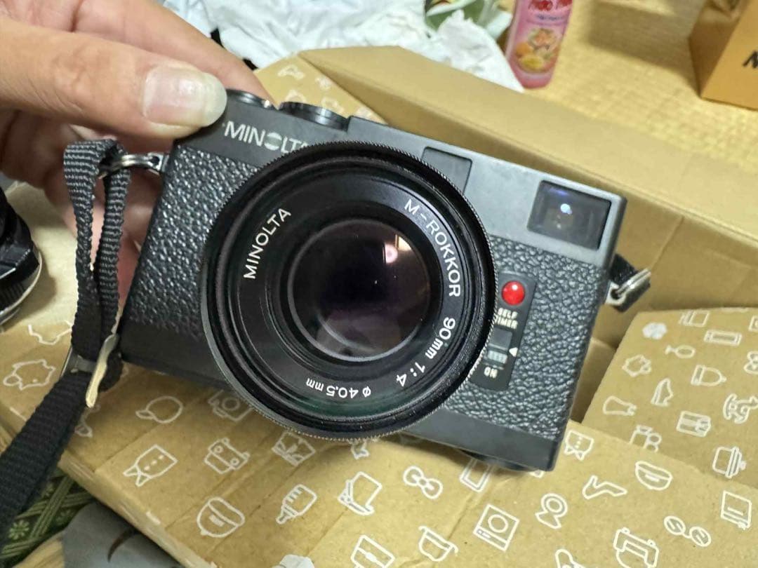 MINOLTA CLE フィルムカメラ M-ROKKOR 40f2 + 90f4