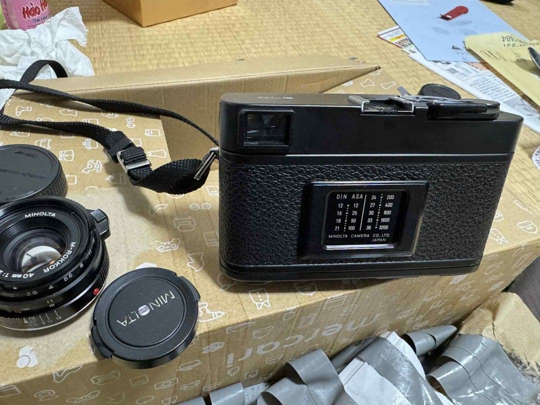 MINOLTA CLE フィルムカメラ M-ROKKOR 40f2 + 90f4