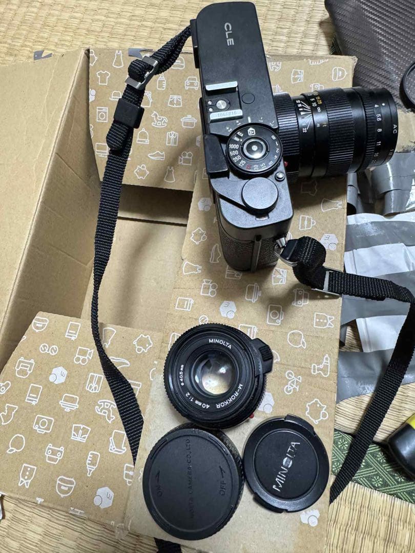 MINOLTA CLE フィルムカメラ M-ROKKOR 40f2 + 90f4