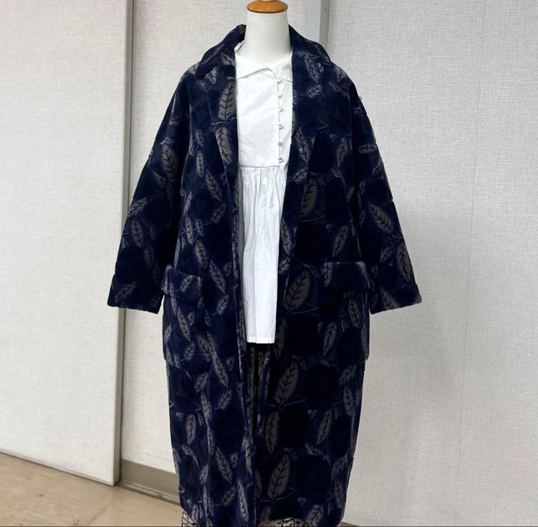 【新品タグあり】・未使用　mina ミナペルホネン jardinコート 36