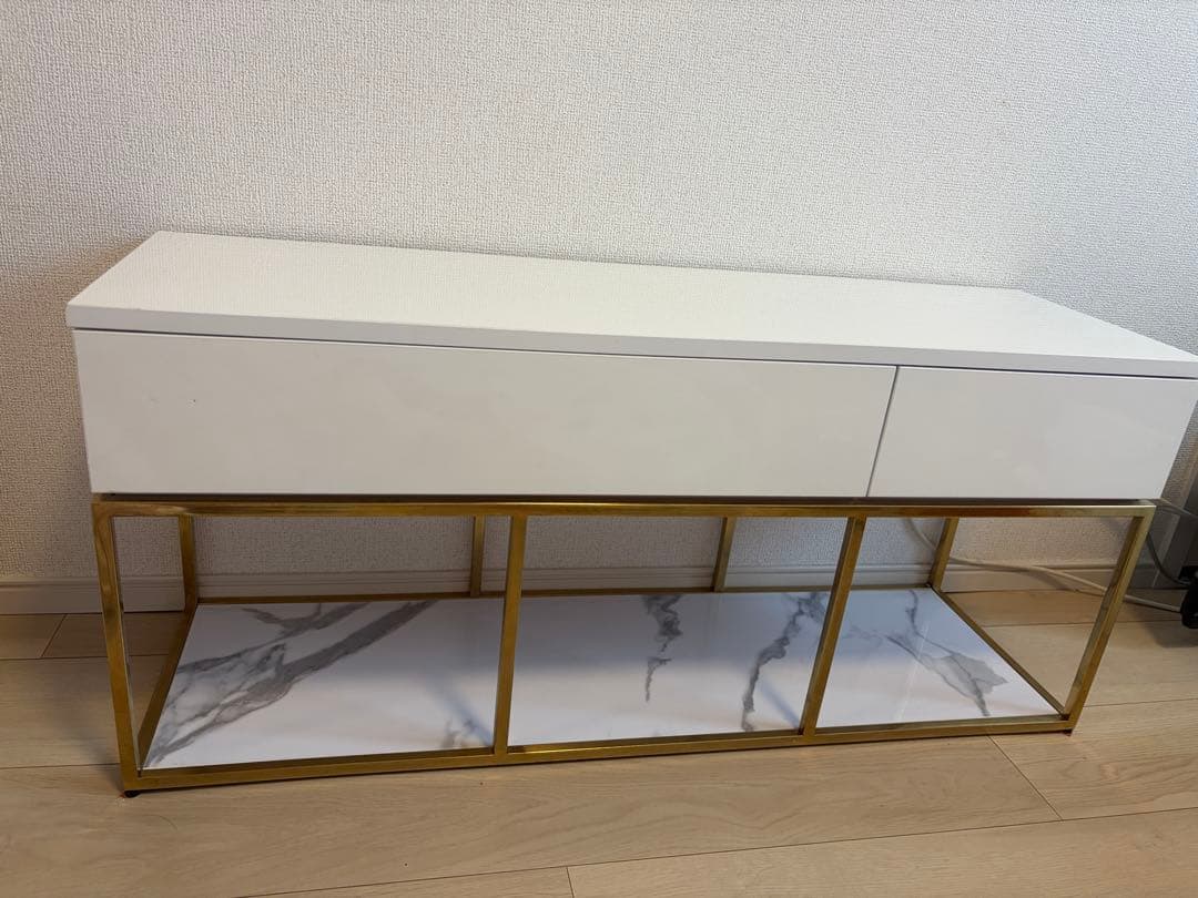 桜*様 Francfrancフランフラン レーヌ テレビボード　大理石調 ゴール