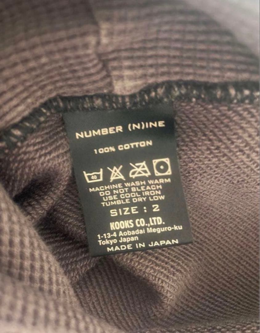 早い者勝ちNUMBER (N)INE /SKULL HOODIE /Size:2