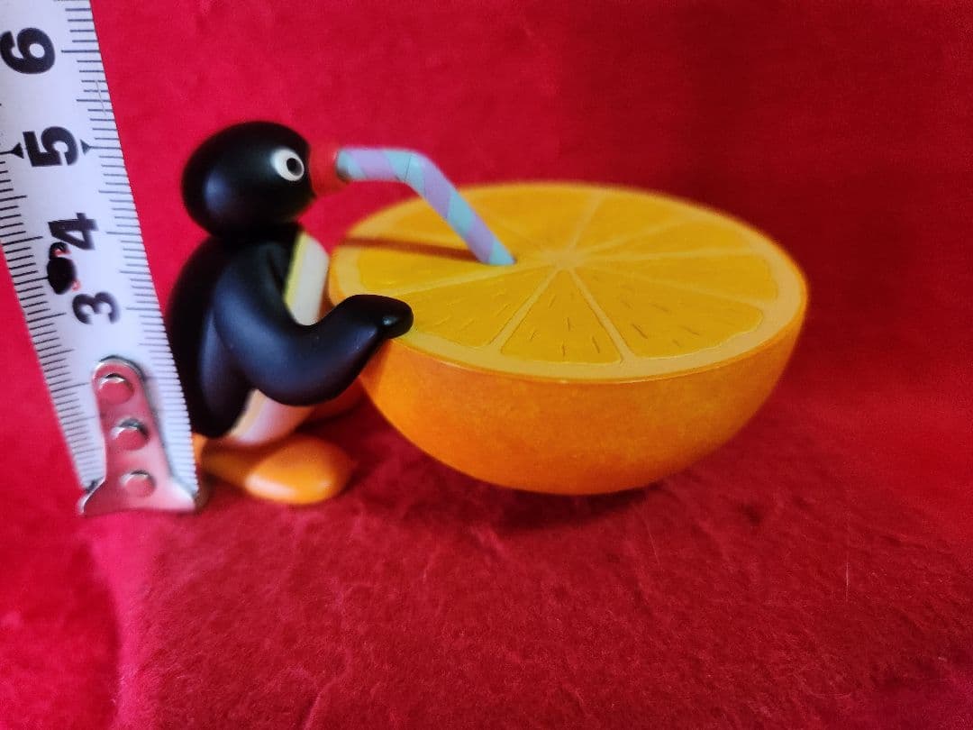 ピングー　オレンジ　ポリレジン　フィギュア　pingu