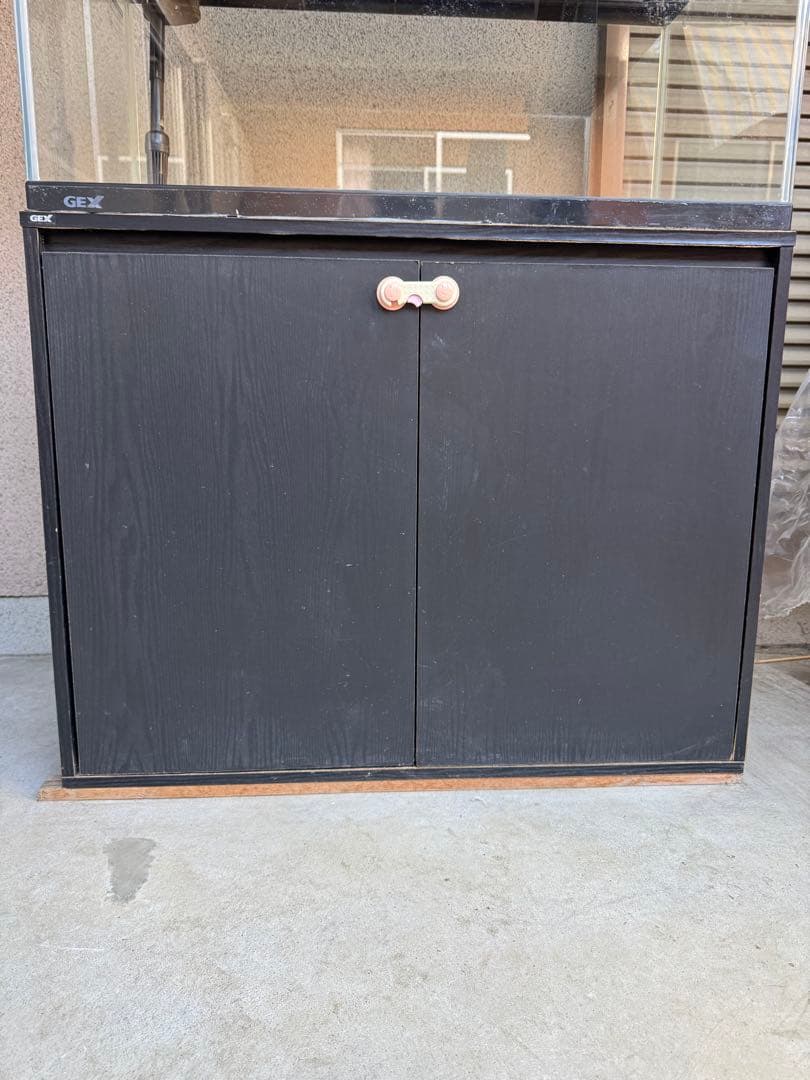 GEX ガラス水槽 900サイズ＋アクアラックウッド900BK