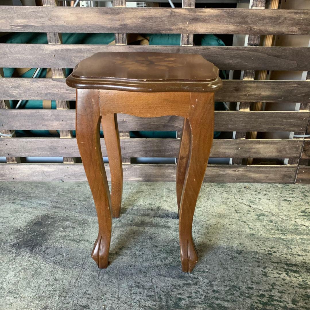 H886 レトロ家具 木製ネストテーブル 2点セット サイドテーブル 飾り棚