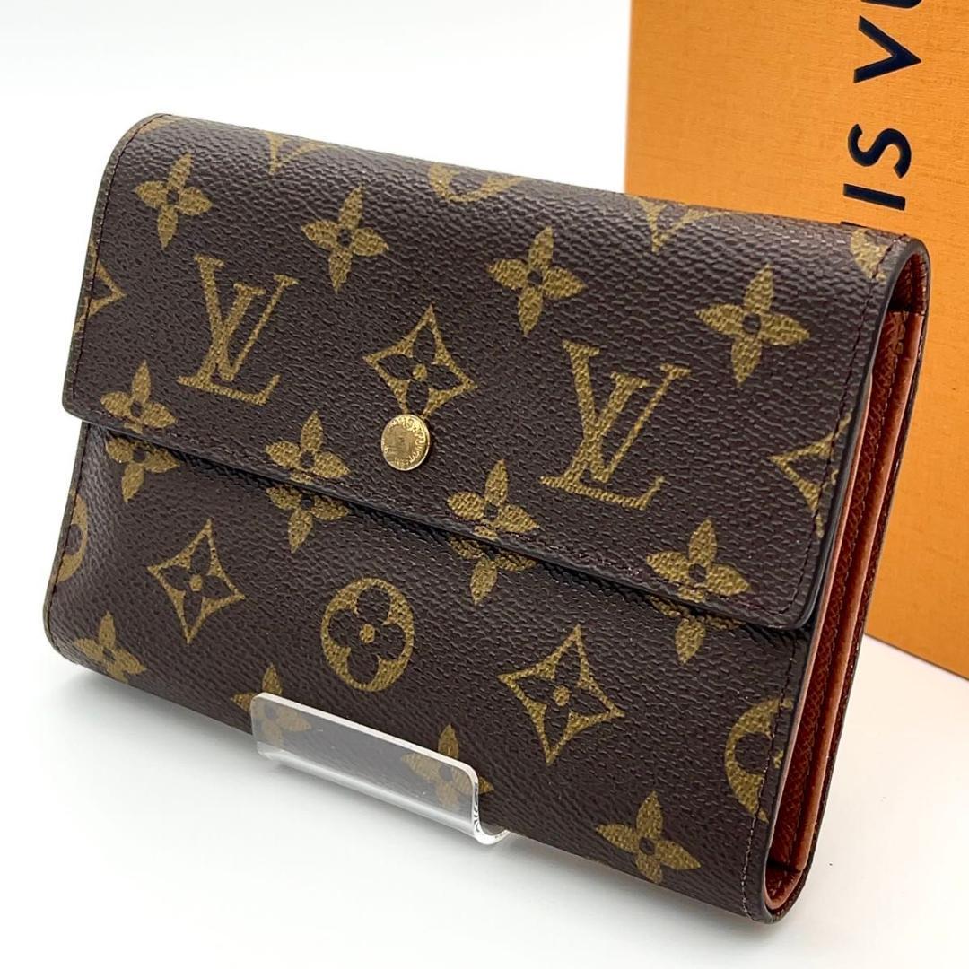 ルイヴィトン ポルトトレゾール エテュイパピエ モノグラム 三つ折り財布