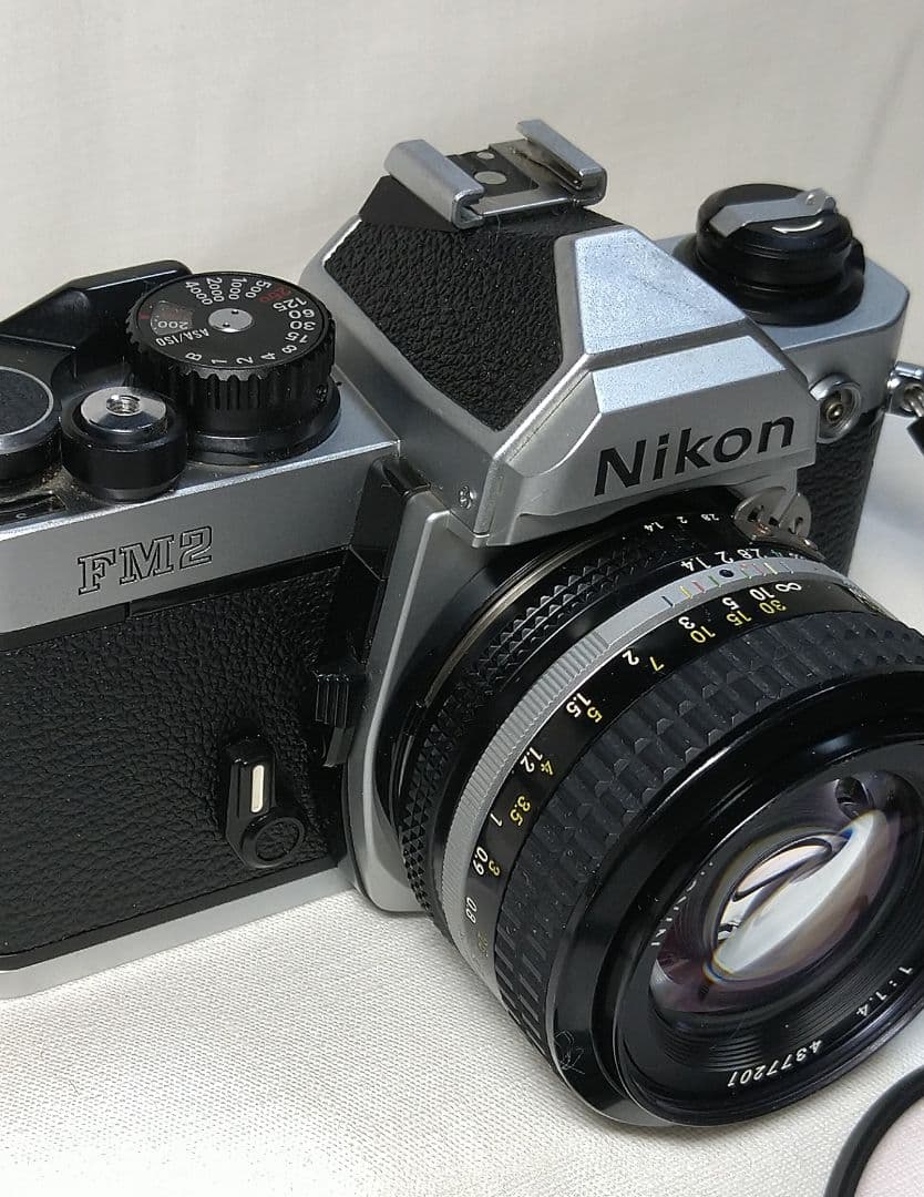 完動品！Nikon FM2 一眼レフ NIKKOR 50㎜ 1:1.4 綺麗です