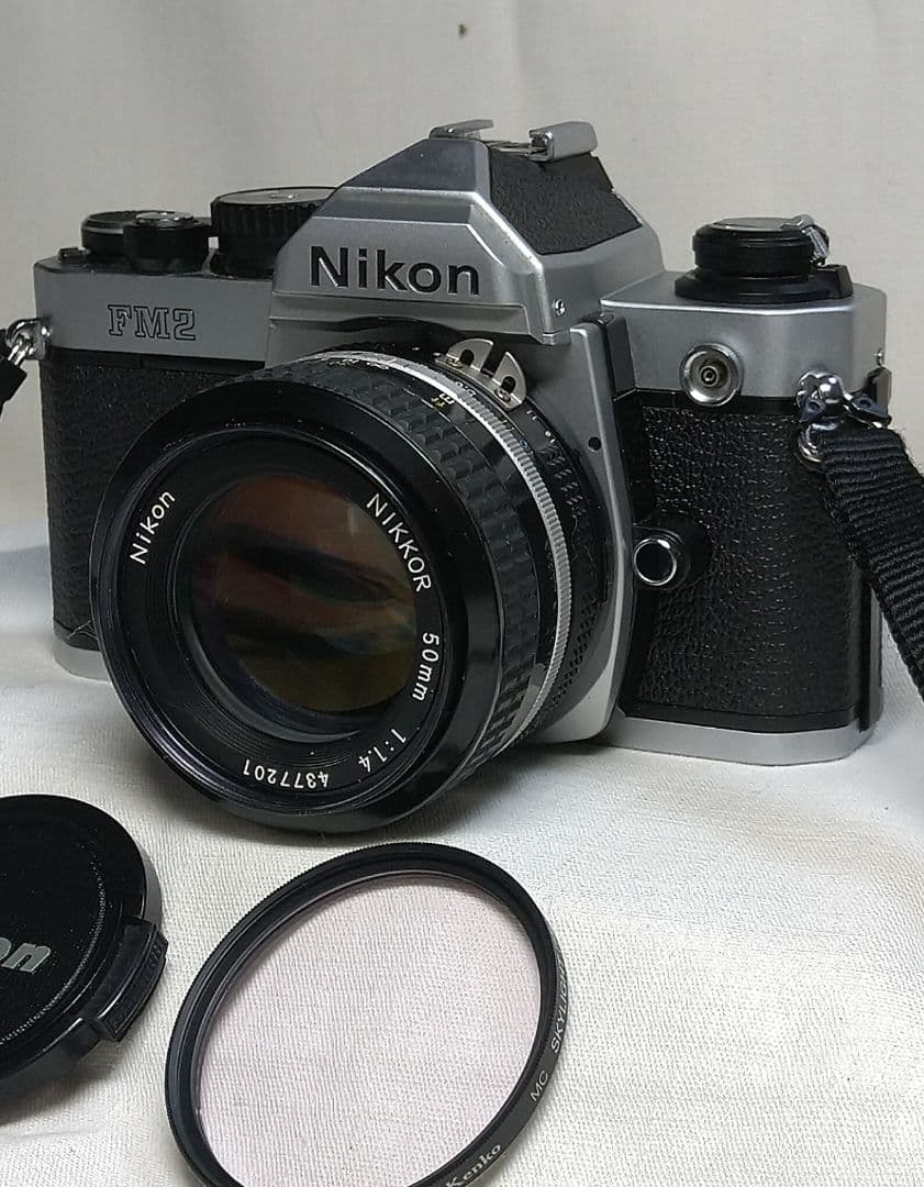 完動品！Nikon FM2 一眼レフ NIKKOR 50㎜ 1:1.4 綺麗です