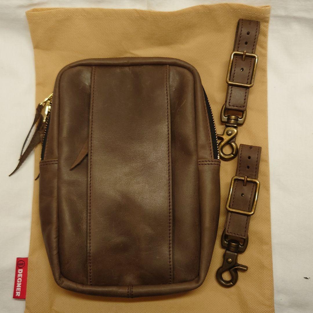 【2,300円値下げ！】未使用美品デグナーW-49レザーホルスターバッグ