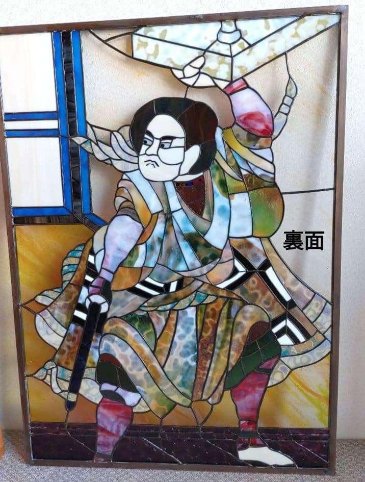 ステンドグラス碁盤のパネル