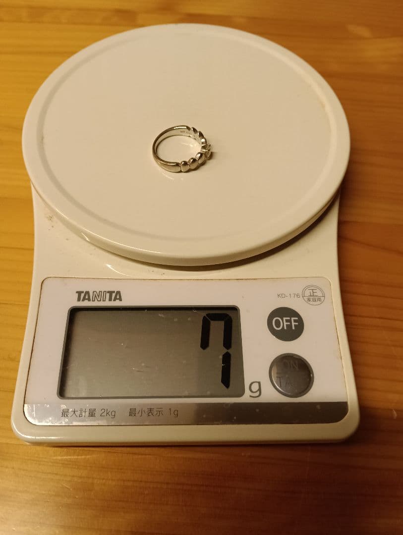 K18WGダイヤモンドリング 7.3g 　18号