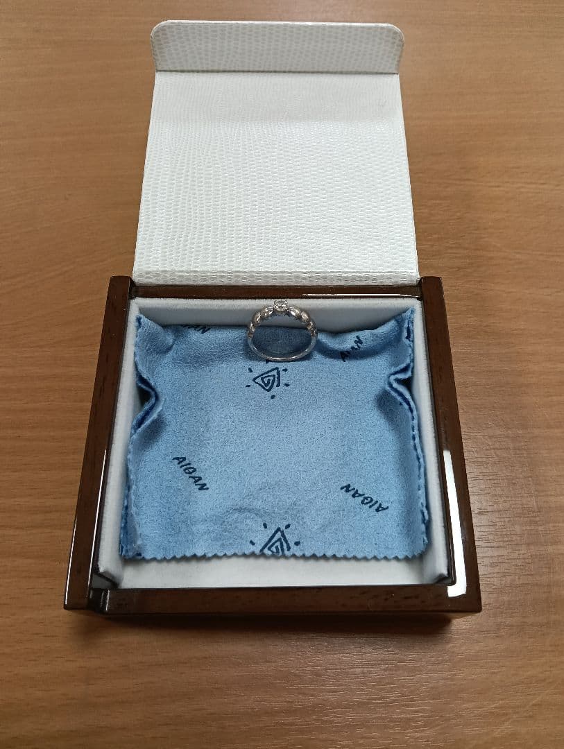 K18WGダイヤモンドリング 7.3g 　18号