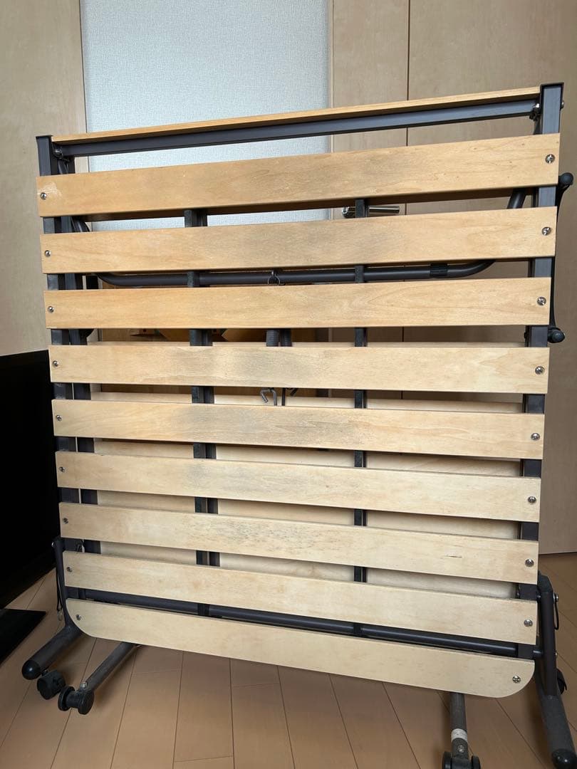 折りたたみベッド シングルサイズ ナチュラル