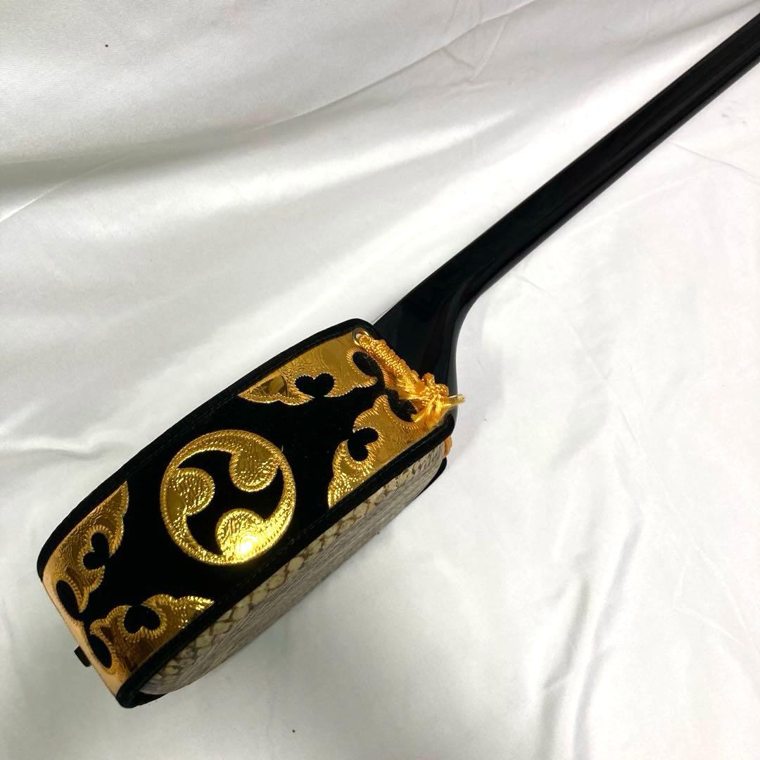 三線 沖縄 蛇革 蛇皮 本革 強化張り 付属品 和楽器 初心者 中級者