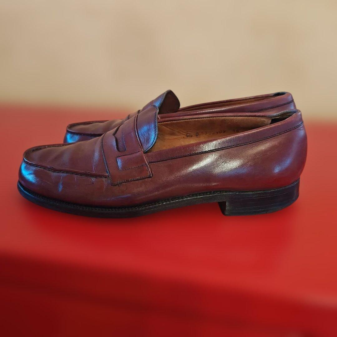 J.M.WESTON 180 シグニチャーローファー 5.5 D バーガンディ