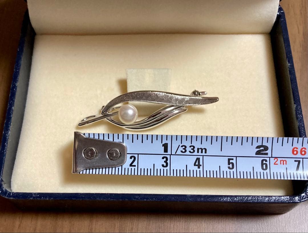 TASAKI シルバー 真珠 ブローチ