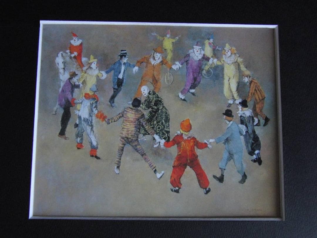 大歳克衞、【輪舞】、希少な額装用画集より、新品額装付