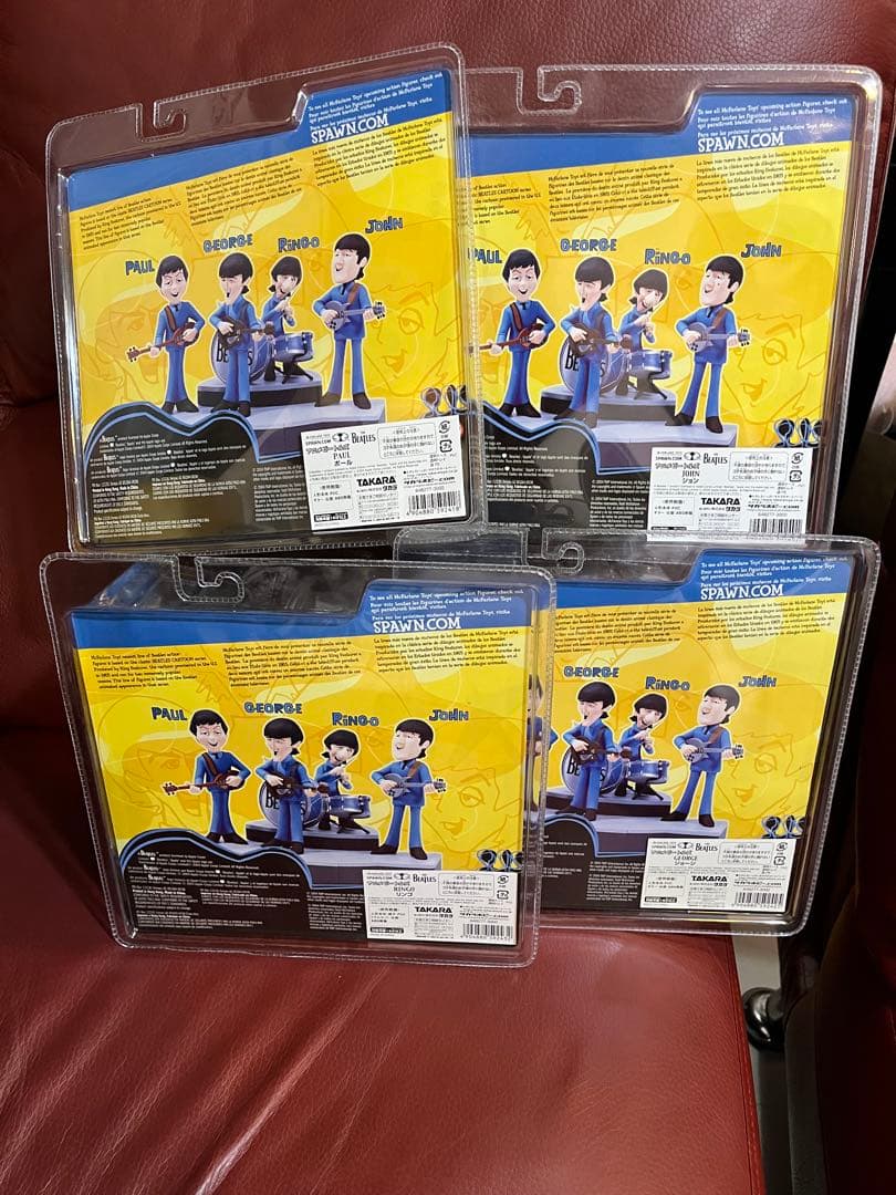 マクファーレントイズ　 ビートルズ　Beatles フィギュア　全4種セット