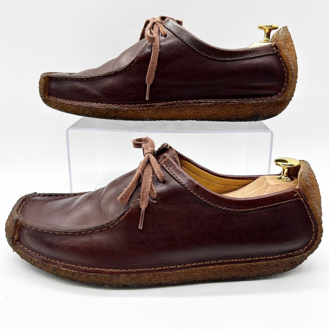 【極美品】Clarks クラークス 27.5 ナタリー レザー ブラウン